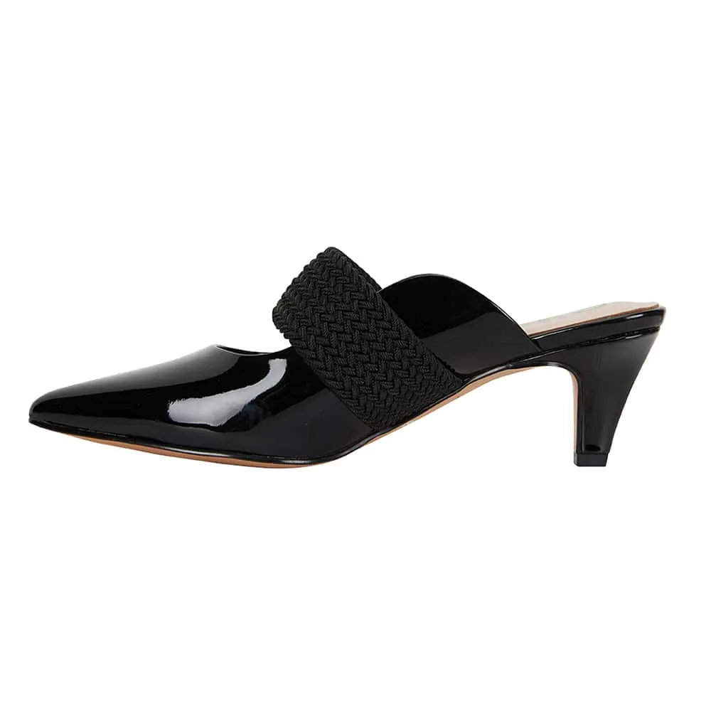 Symbol Heel in Black Patent