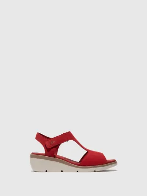 T-Strap Sandals NOVA932FLY LIPSTICK RED