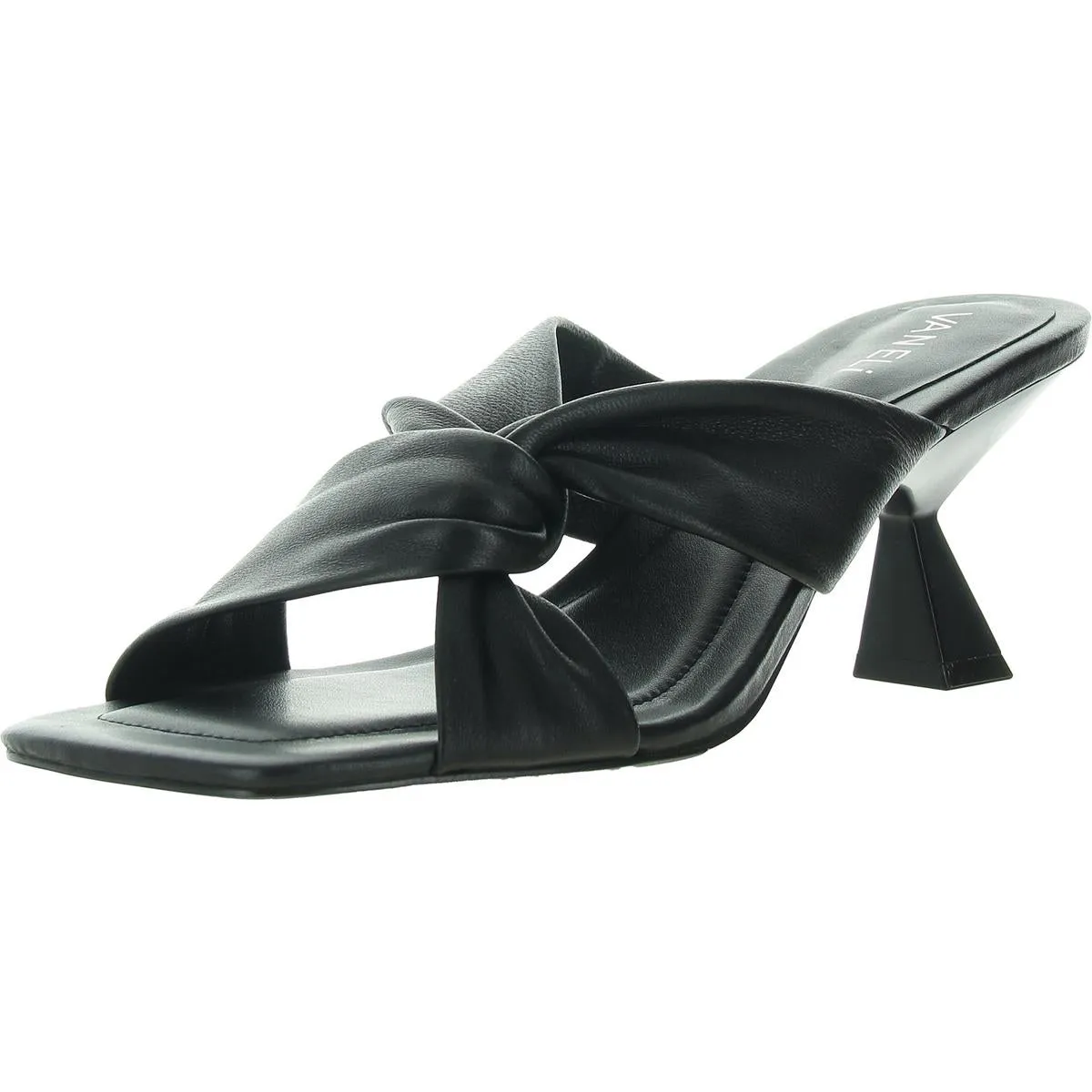 Taber Womens Criss-Cross Metallic Heels