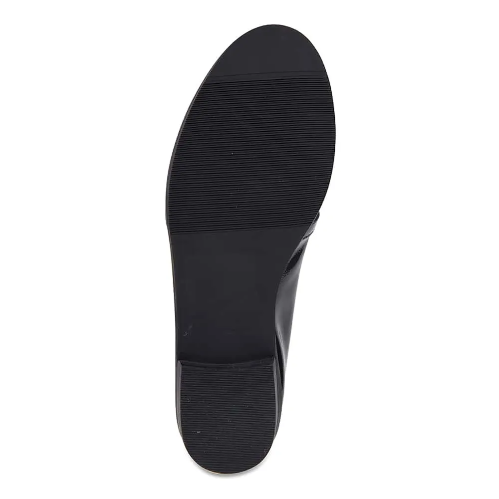 Tally Loafer in Black Patent