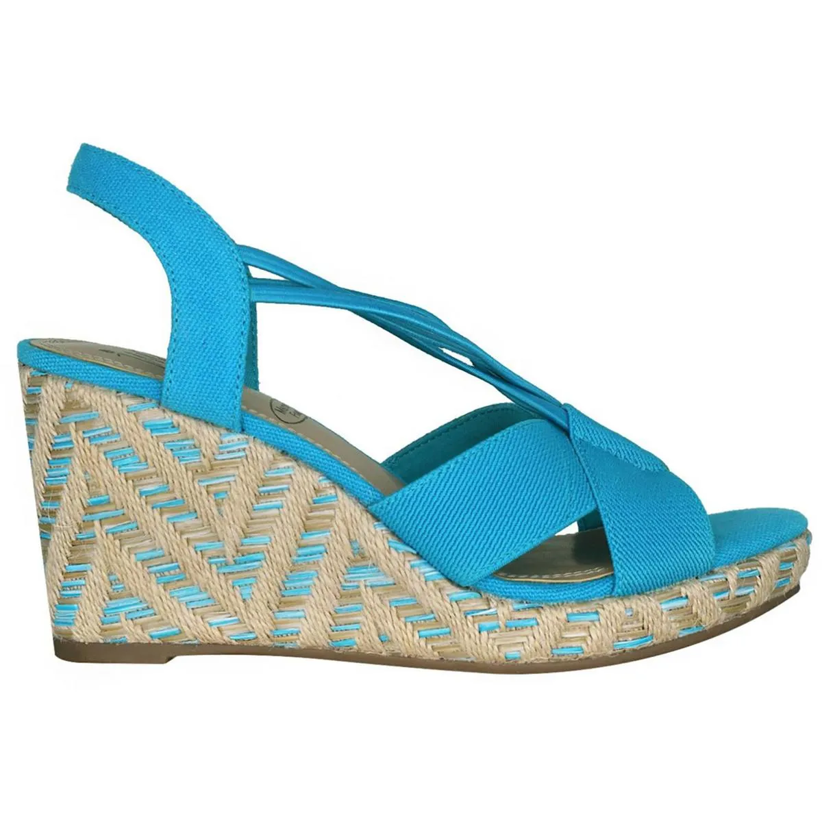 Teshia Womens Round Toe Casual Wedge Sandals