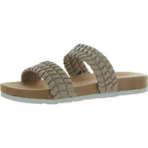 Thankful Womens Braided Manmade Slide Sandals