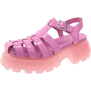 The Geli Combat Fisherman Womens Patent Gladiator Fisherman Sandals