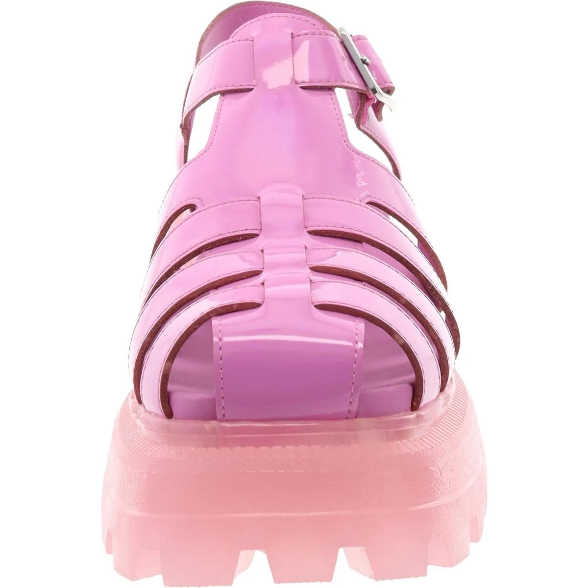 The Geli Combat Fisherman Womens Patent Gladiator Fisherman Sandals