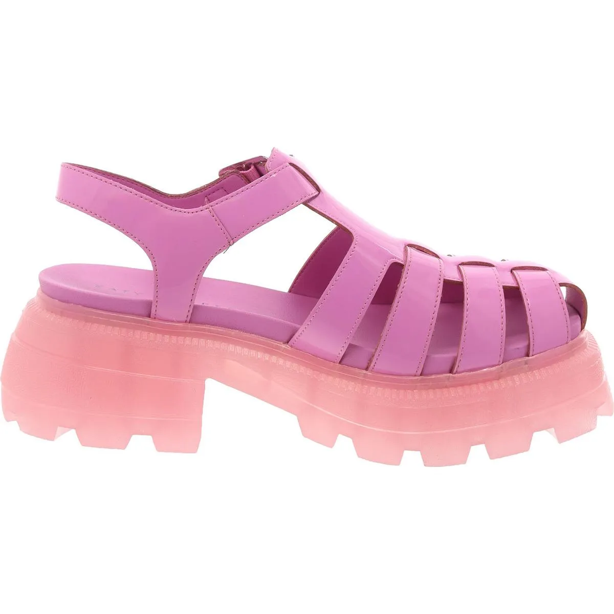 The Geli Combat Fisherman Womens Patent Gladiator Fisherman Sandals