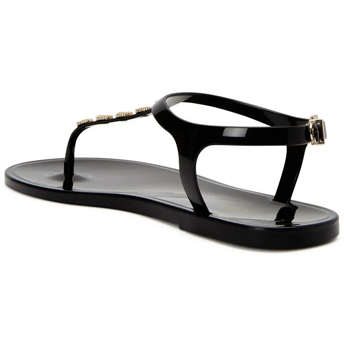 The Geli Stud Womens Embellished Rubber Jelly Sandals