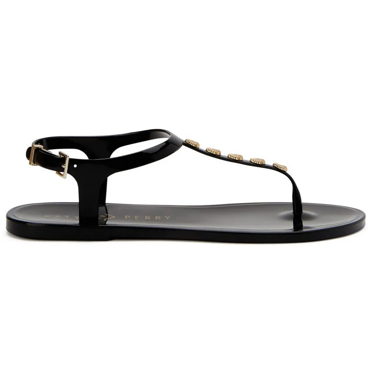 The Geli Stud Womens Embellished Rubber Jelly Sandals