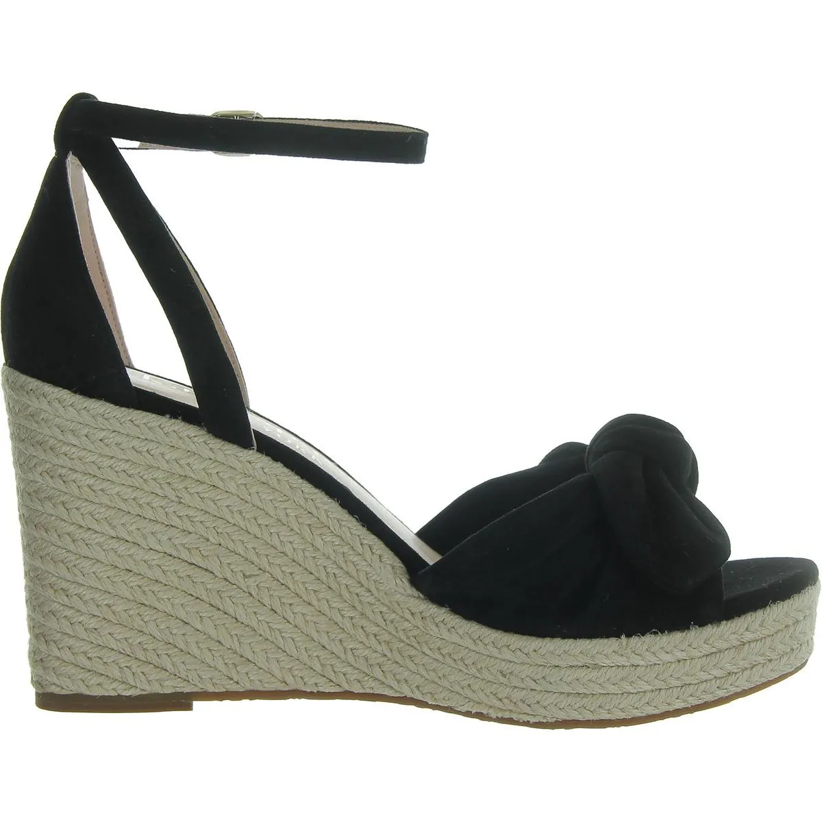 Tianna Womens Leather Open Toe Wedge Sandals