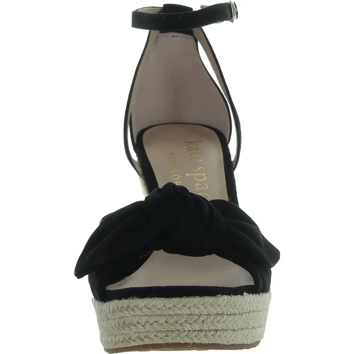 Tianna Womens Leather Open Toe Wedge Sandals