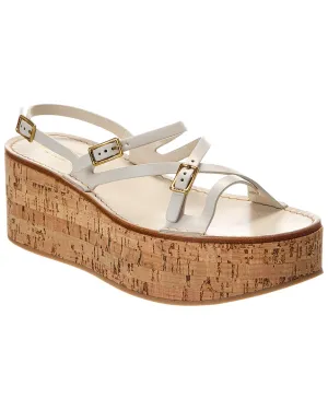 TODs Leather Wedge Sandal