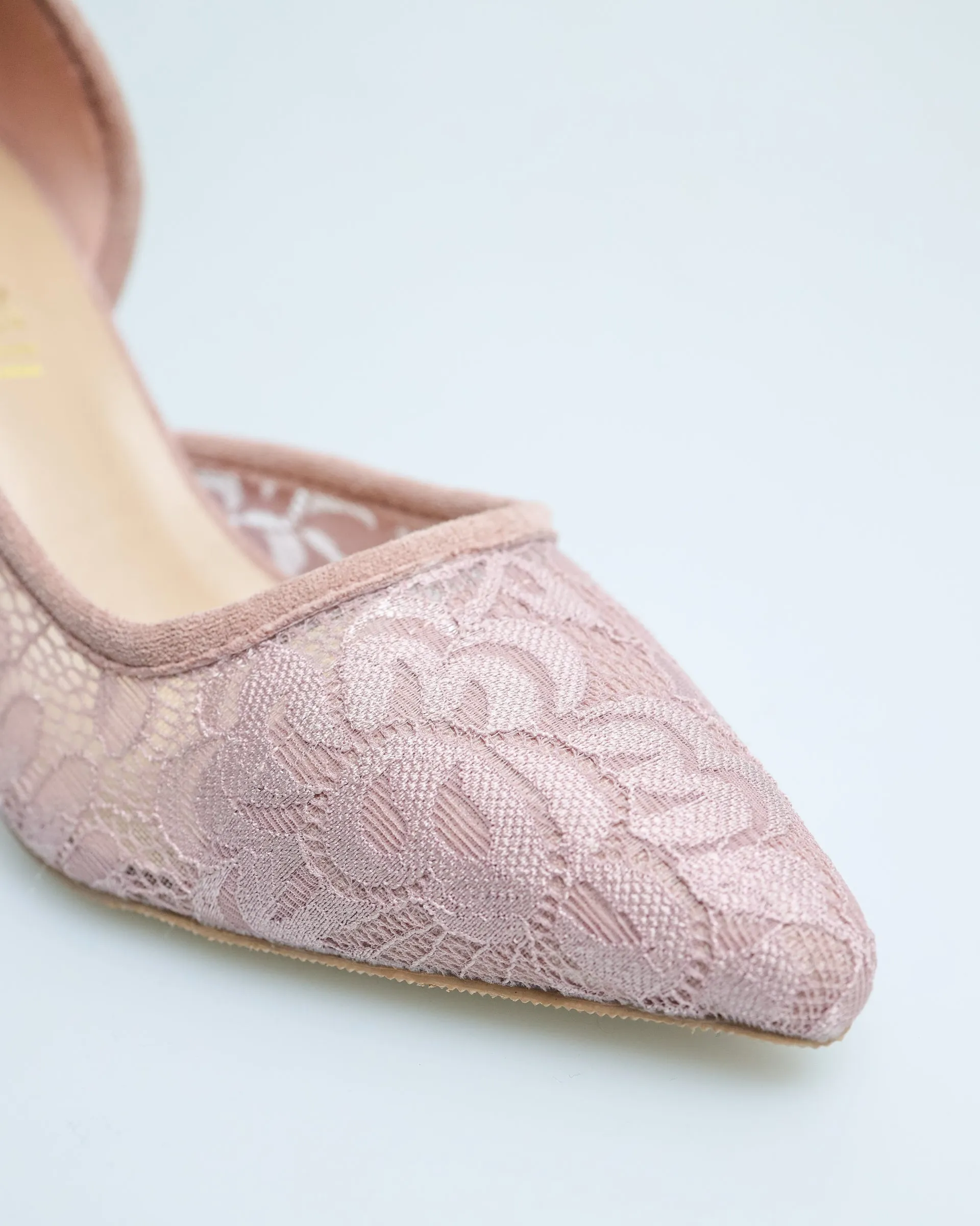 Tomaz YX90 Ladies Lace Stiletto (Pink)