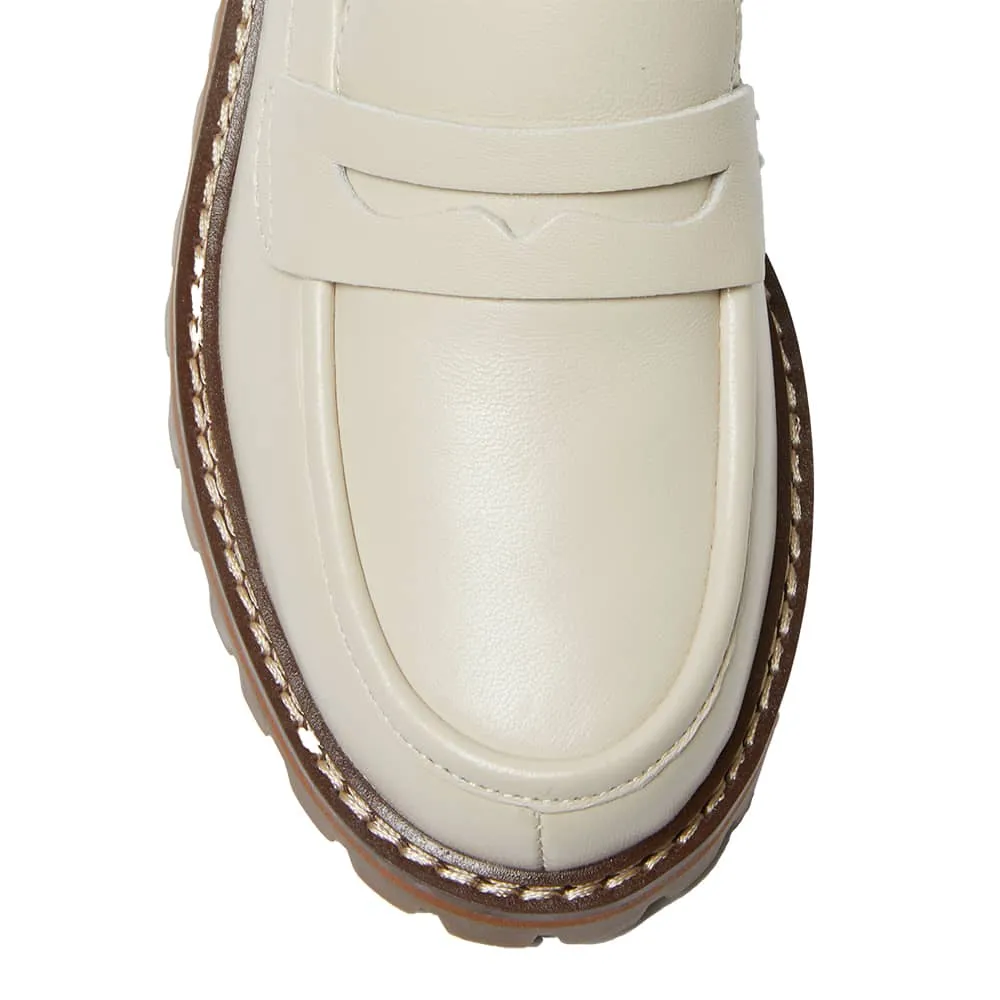Toronto Loafer in Beige Leather