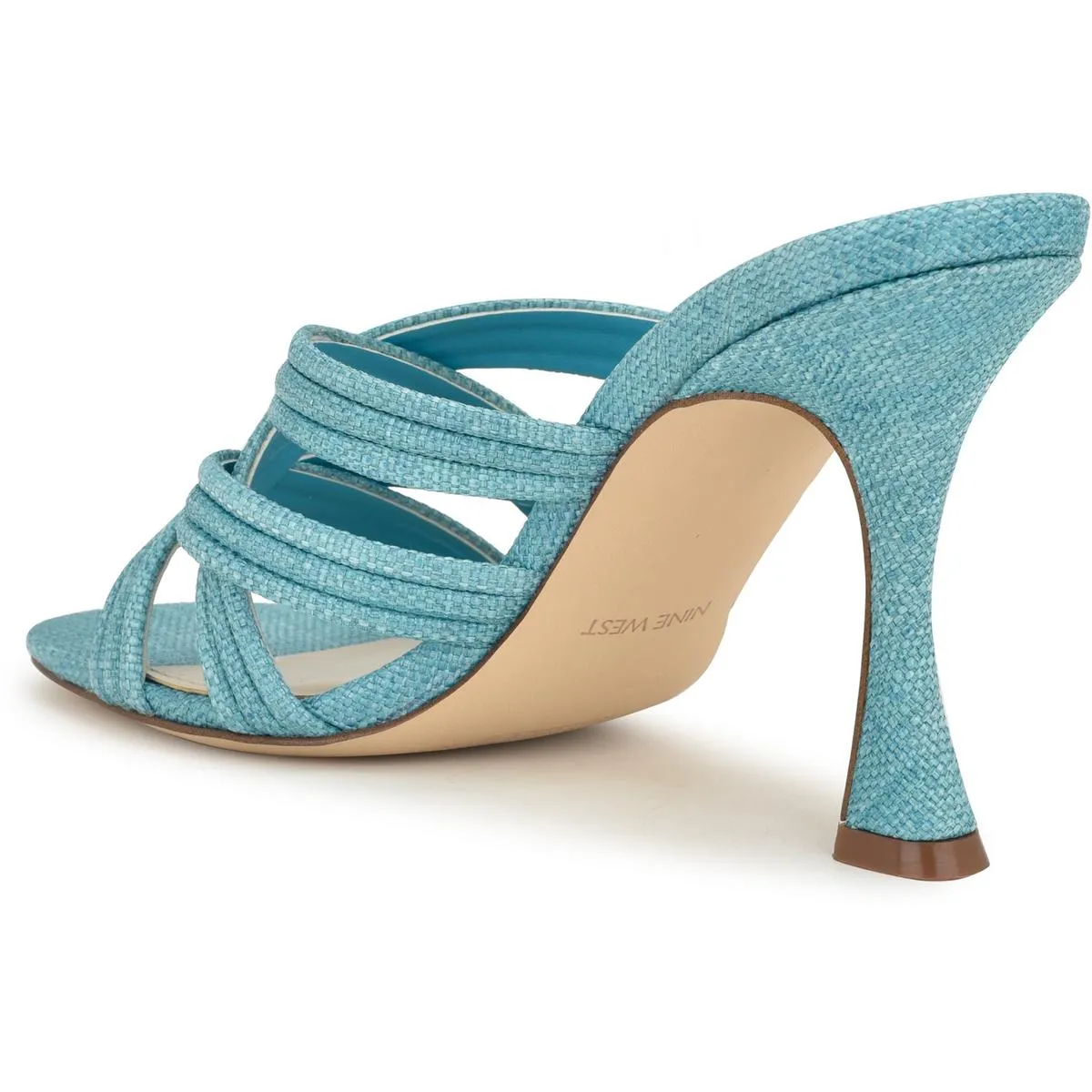TRACEE2 Womens Cushioned Footbed Woven Heels