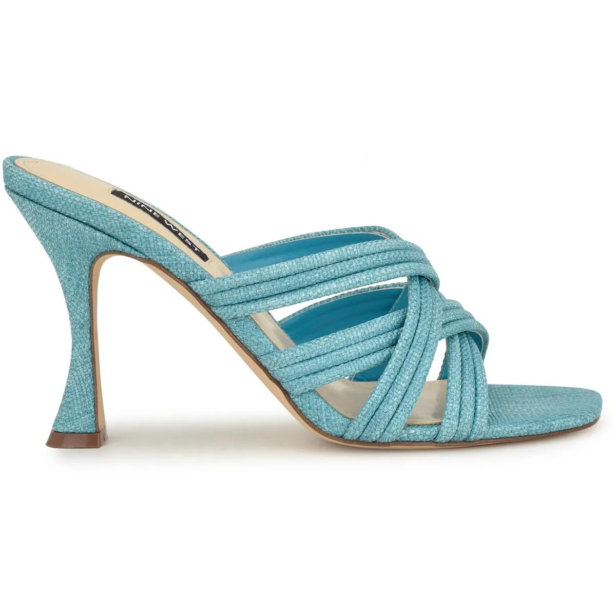 TRACEE2 Womens Cushioned Footbed Woven Heels