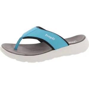 TravelActiv FT Womens Debossed Manmade Thong Sandals