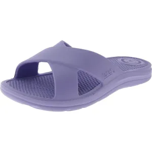 TS17 Womens Slip On Open Toe Slide Sandals