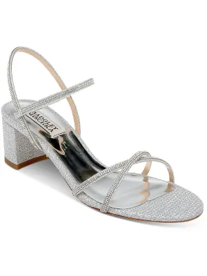 Ultima Womens Leather Embellished Strappy Sandals