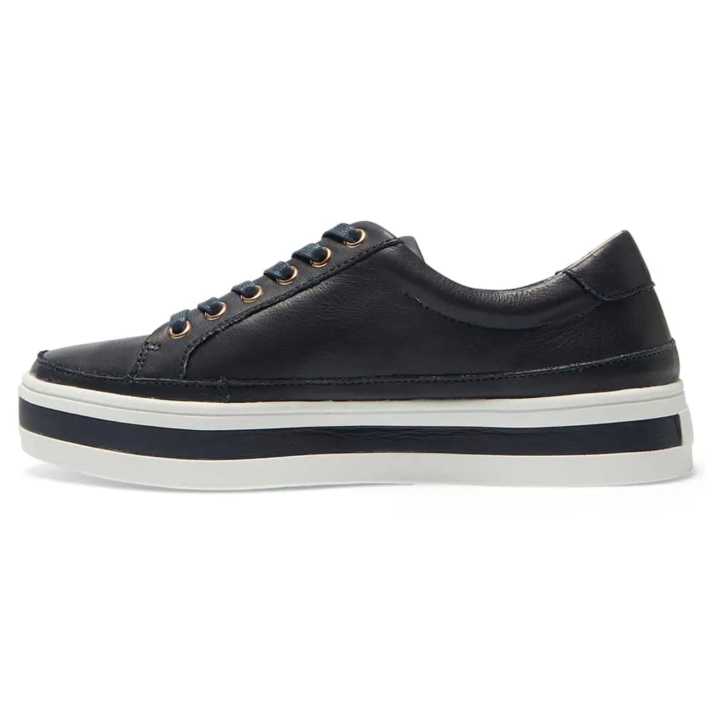 Uruguay Sneaker in Navy Leather