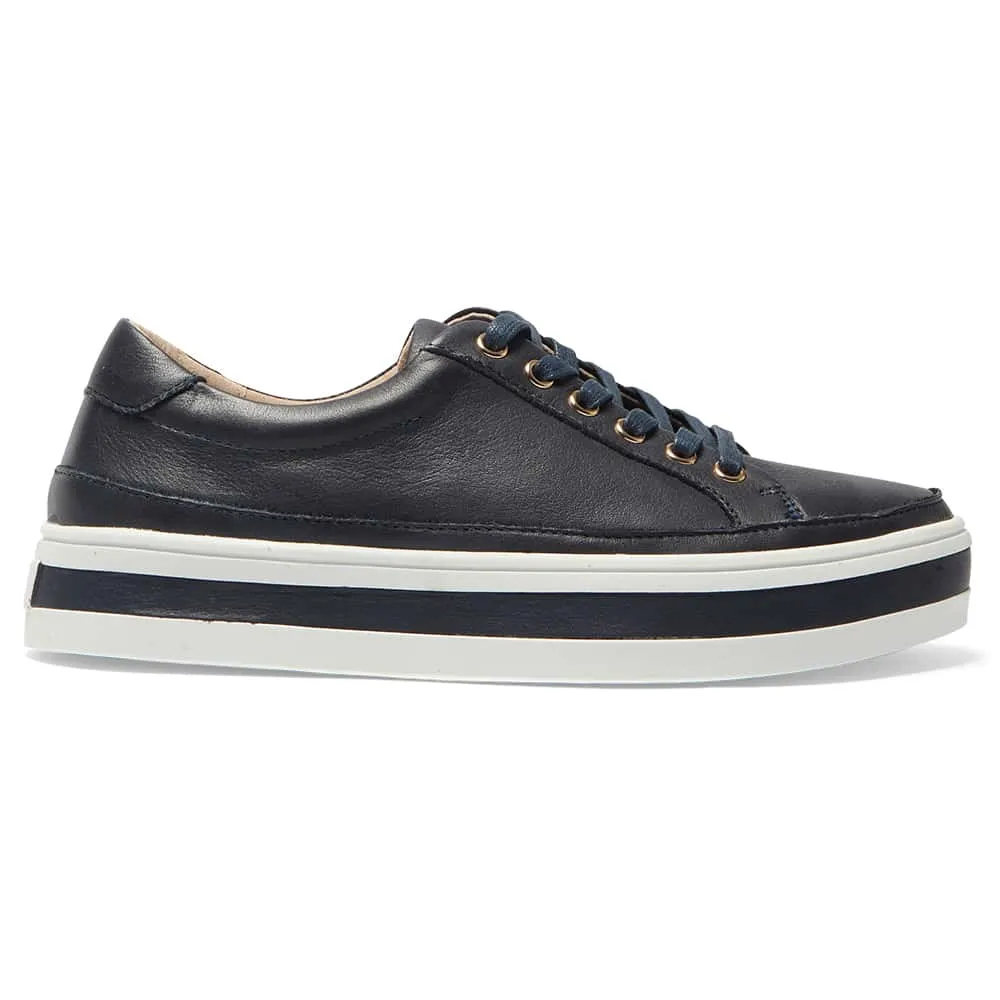 Uruguay Sneaker in Navy Leather