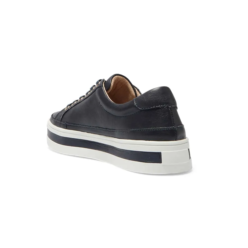 Uruguay Sneaker in Navy Leather