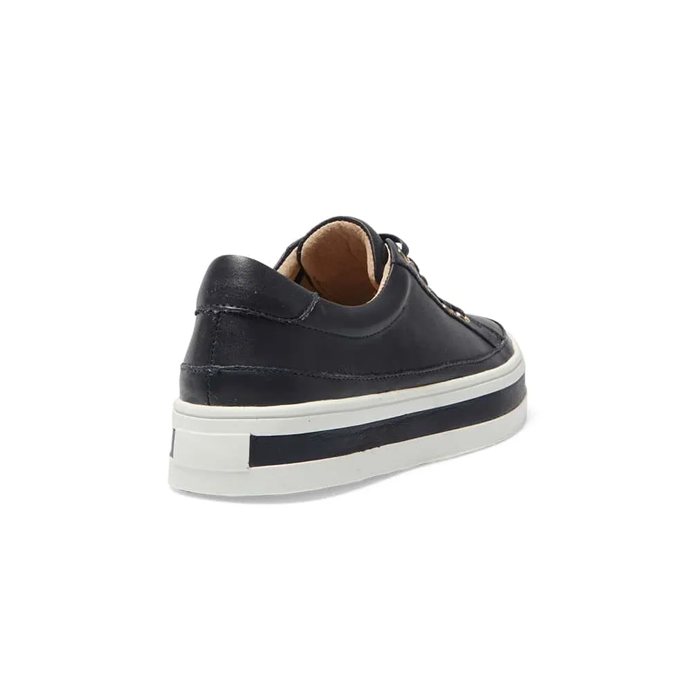 Uruguay Sneaker in Navy Leather