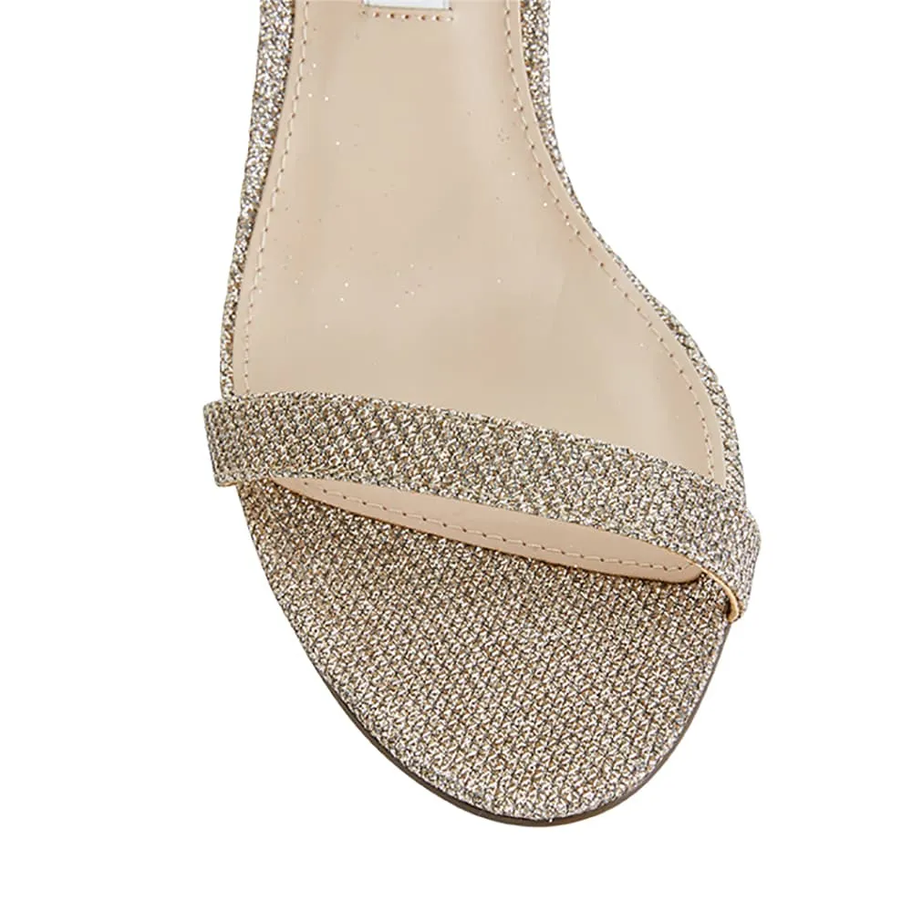 Vanna Heel in Latte Fabric