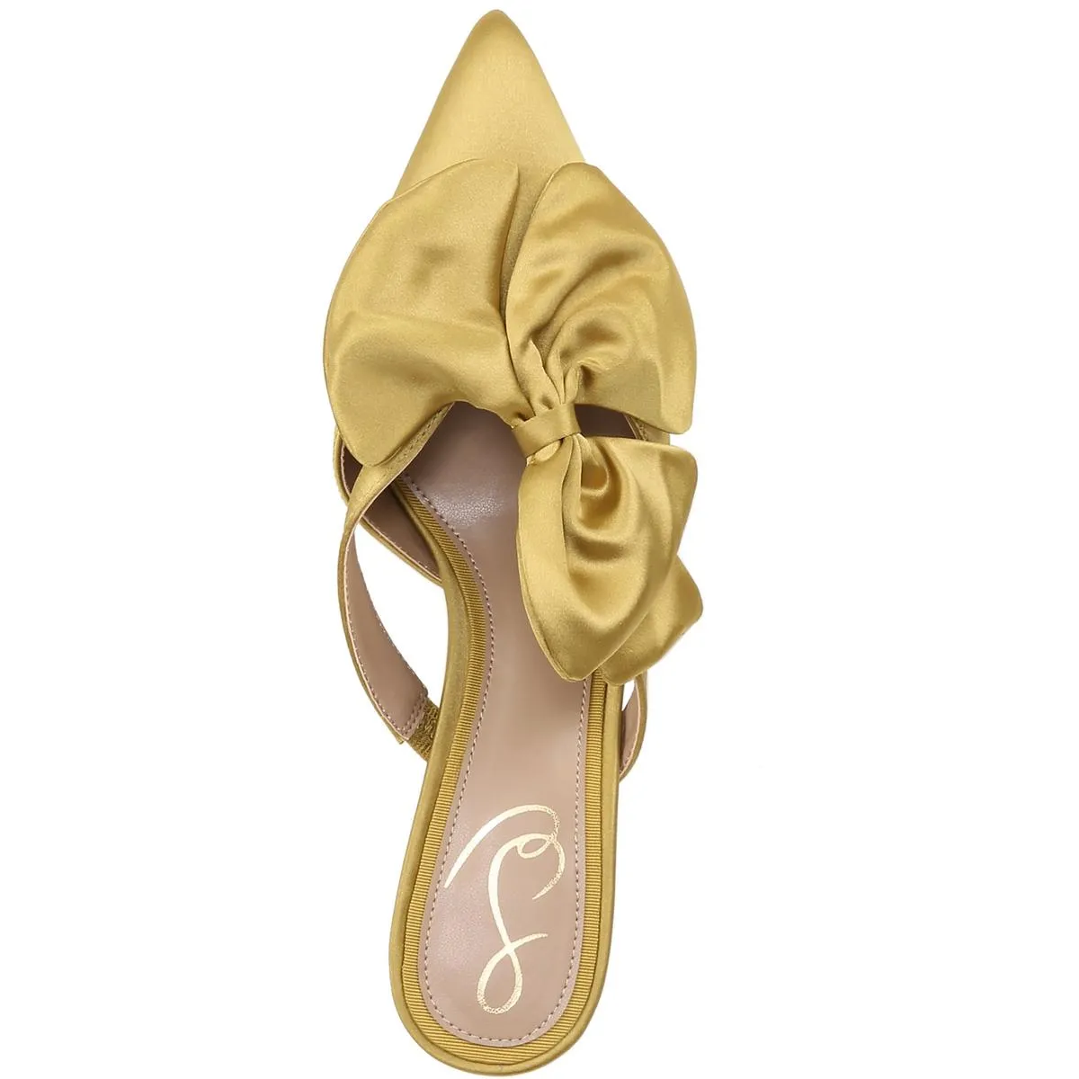 Veranda Womens Satin Slip-On Heels