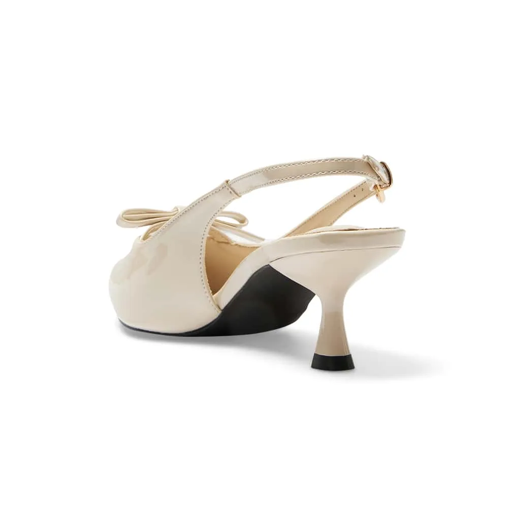 Verity Heel in Bone Patent