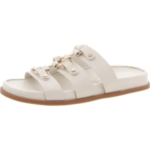 Verity Womens Chain Leather Slide Sandals