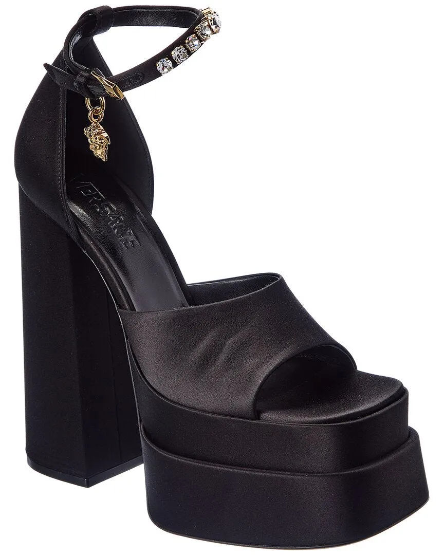 Versace Aevitas Silk Platform Sandal