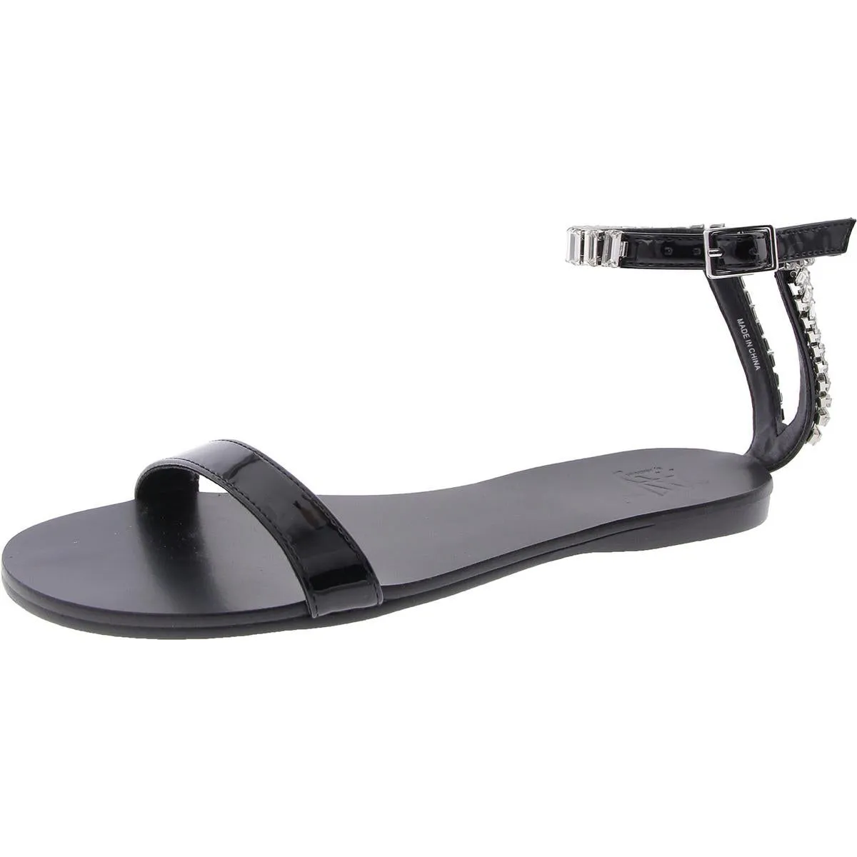 Viktoria Womens Embellished Man Made Ankle Strap
