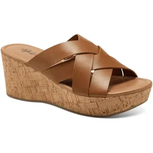 VIOLETTE Womens Cork Wedge Sandals