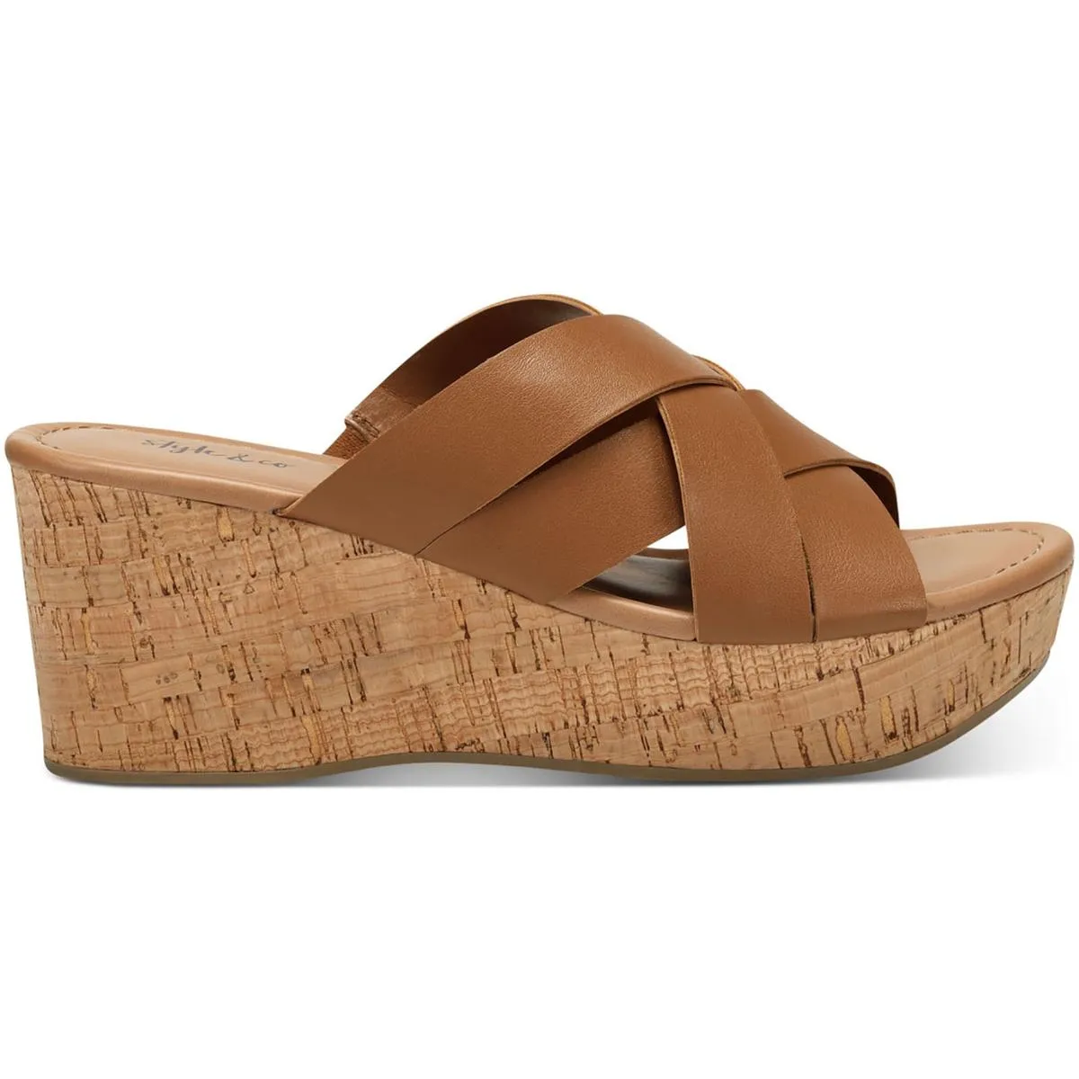 VIOLETTE Womens Cork Wedge Sandals