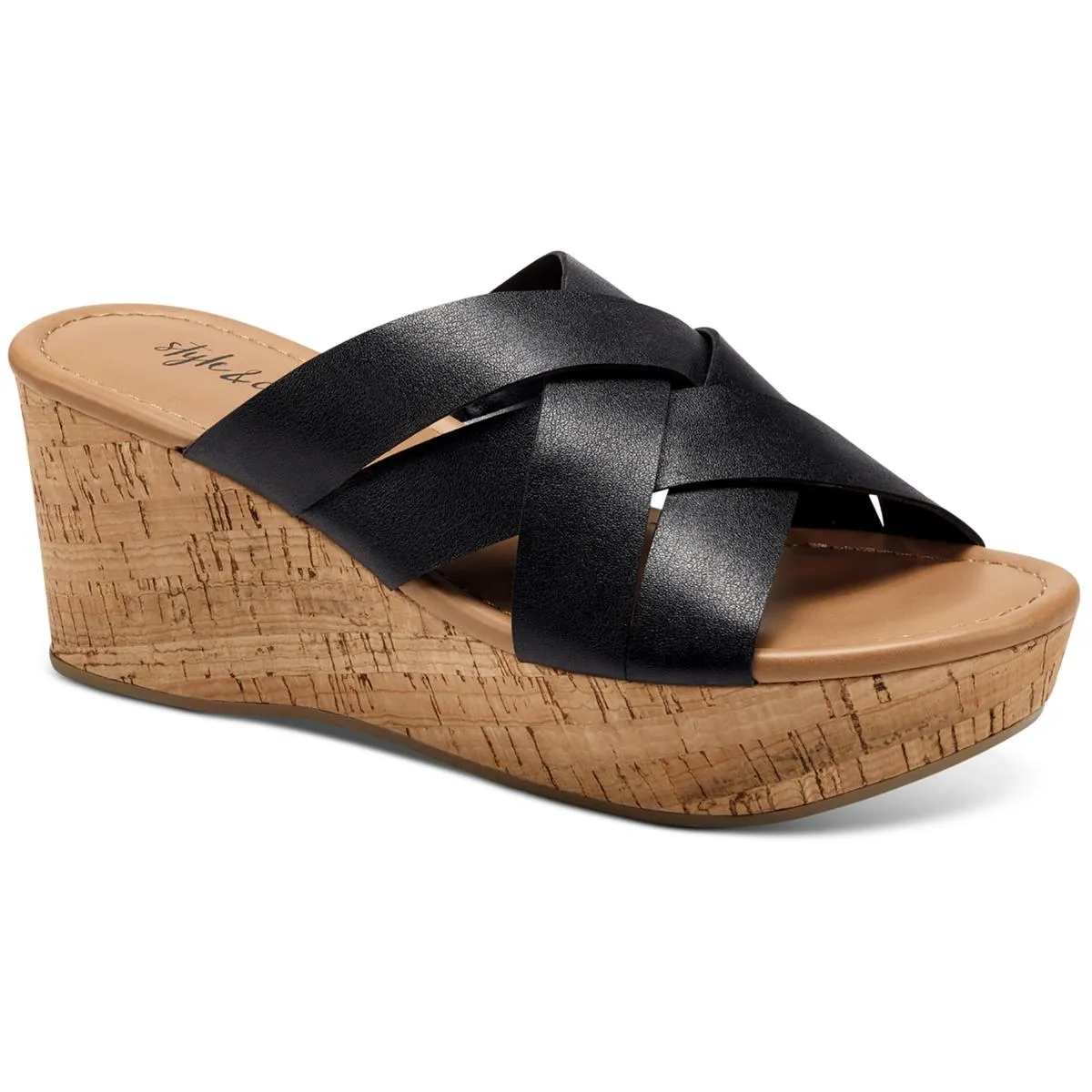 VIOLETTE Womens Cork Wedge Sandals