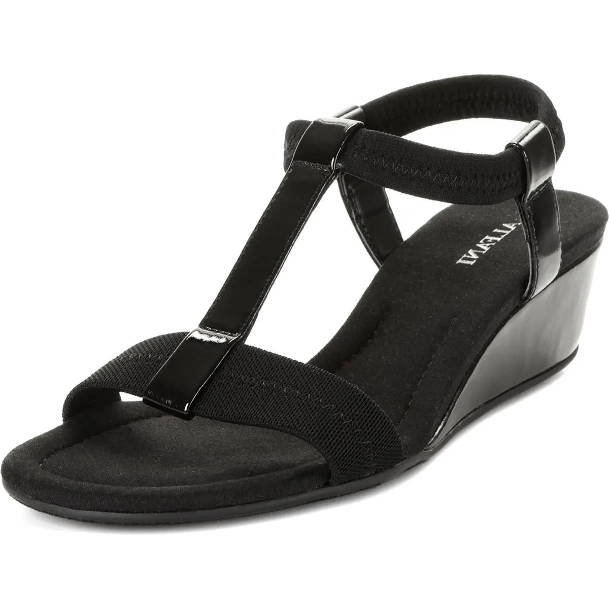 Voyage Womens Mixed Media Wedge Sandals