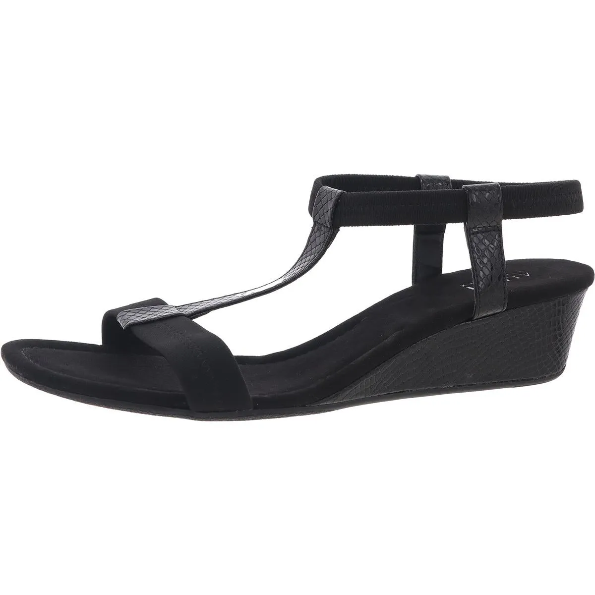 Voyage Womens Mixed Media Wedge Sandals