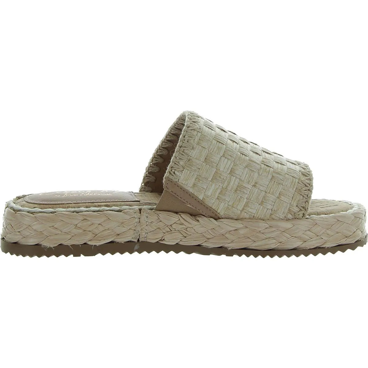 Wallis Womens Braided Manmade Slide Sandals