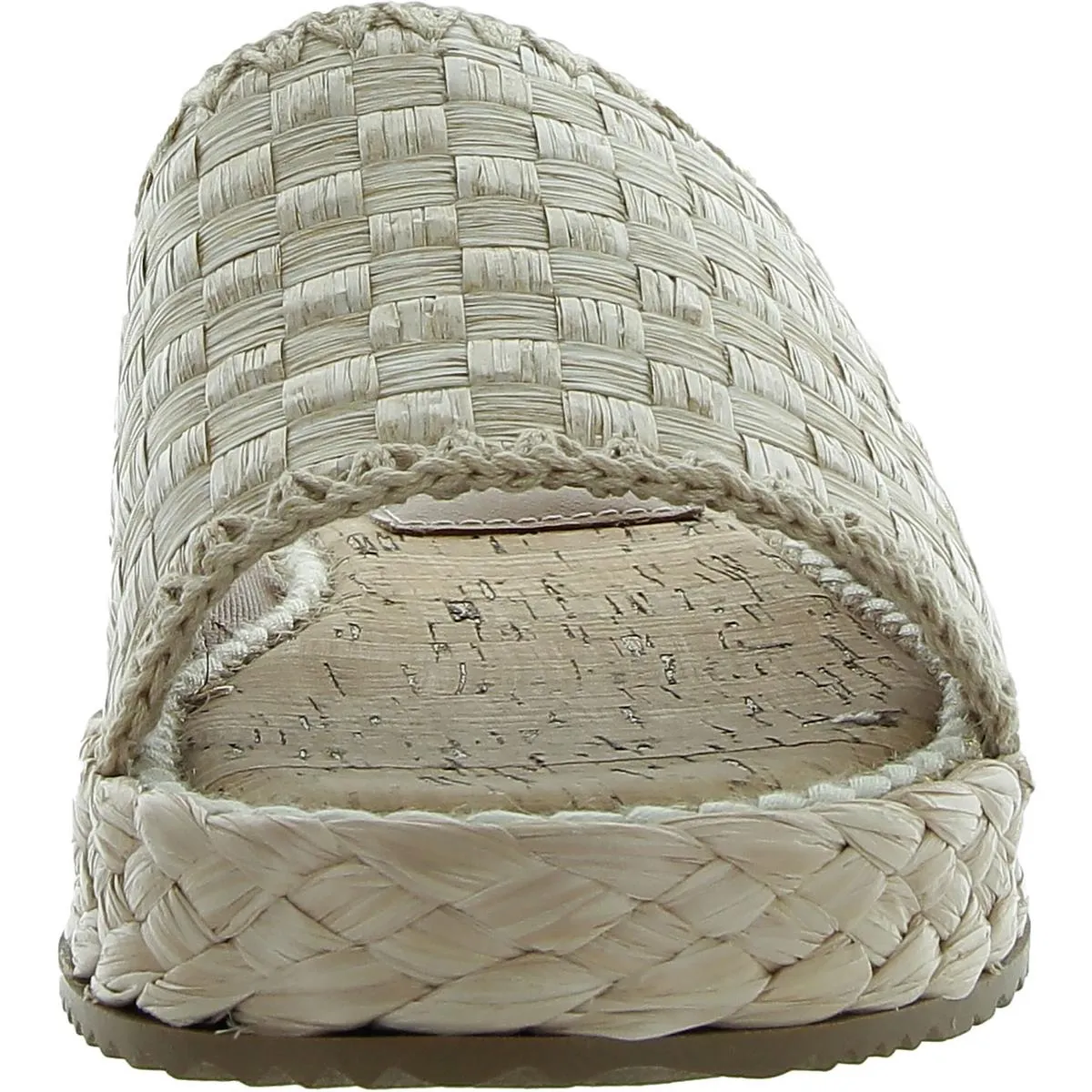 Wallis Womens Braided Manmade Slide Sandals