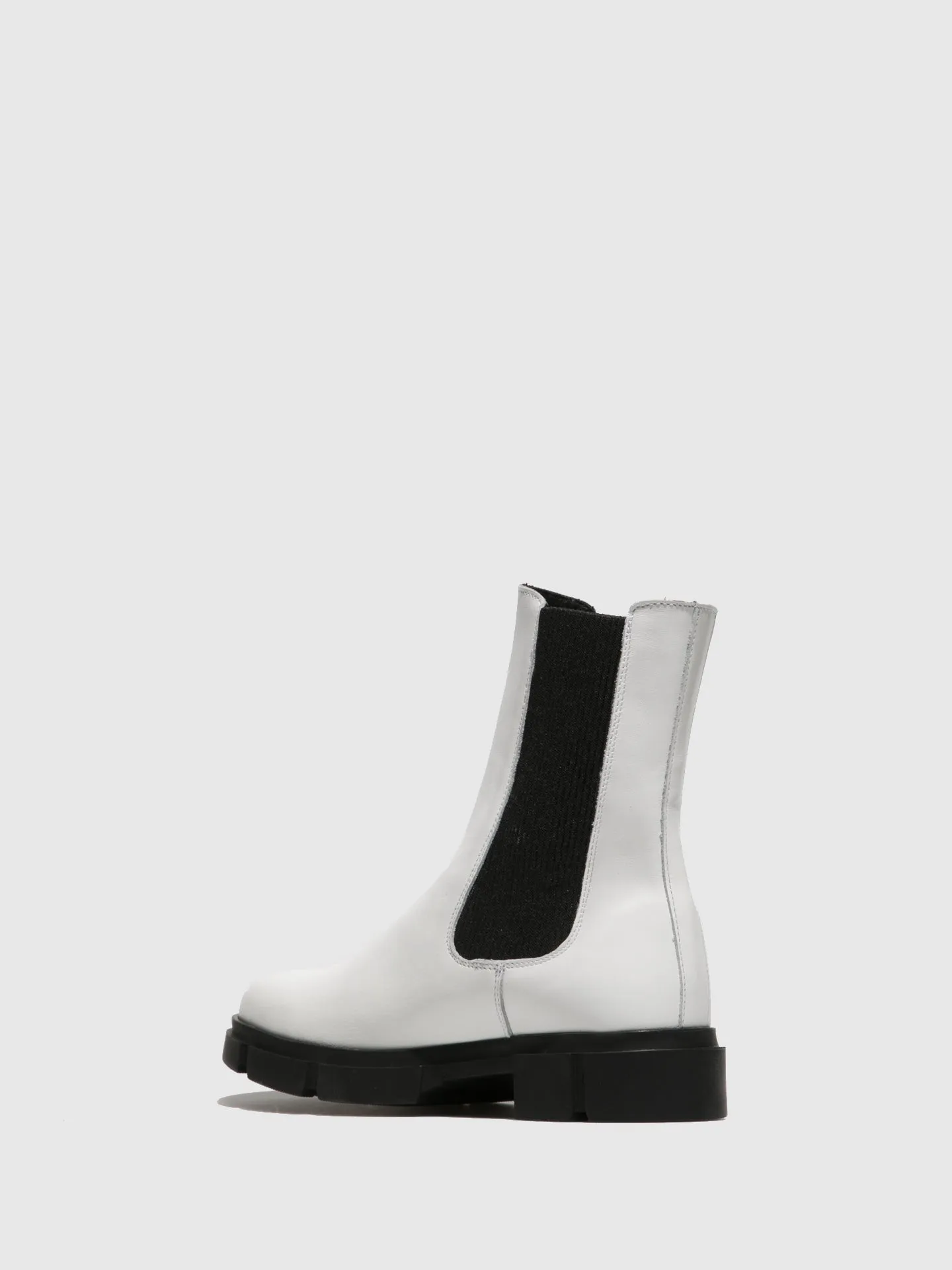 White Chelsea Ankle Boots