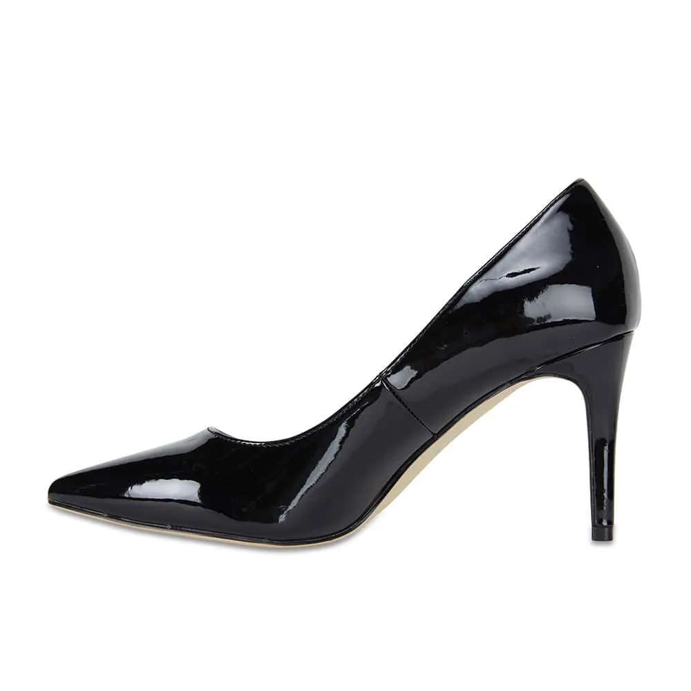 Wild Heel in Black Patent
