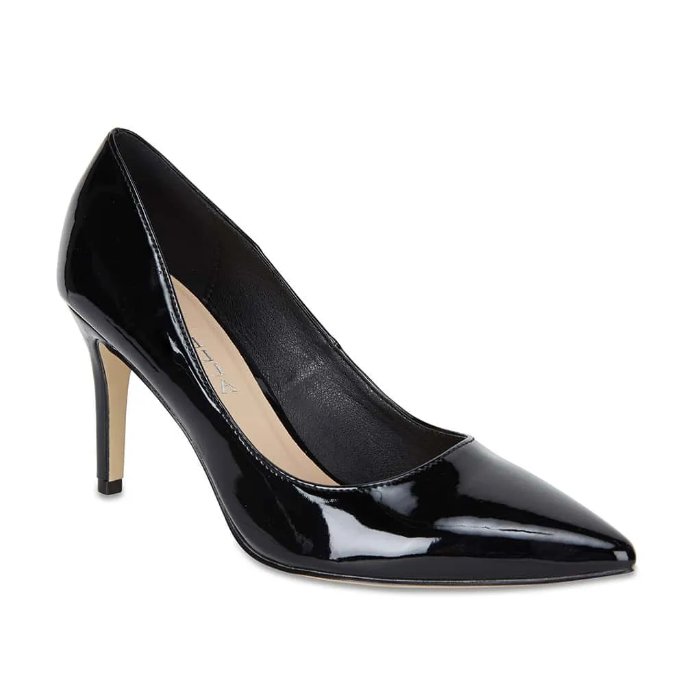 Wild Heel in Black Patent