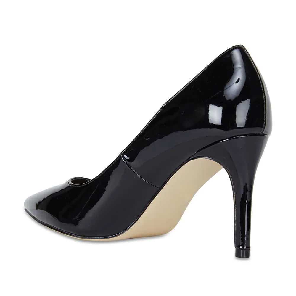 Wild Heel in Black Patent