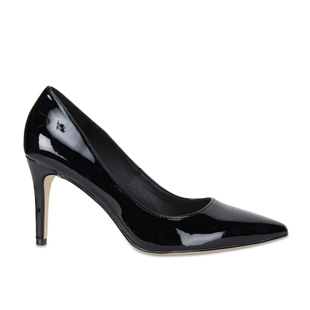 Wild Heel in Black Patent