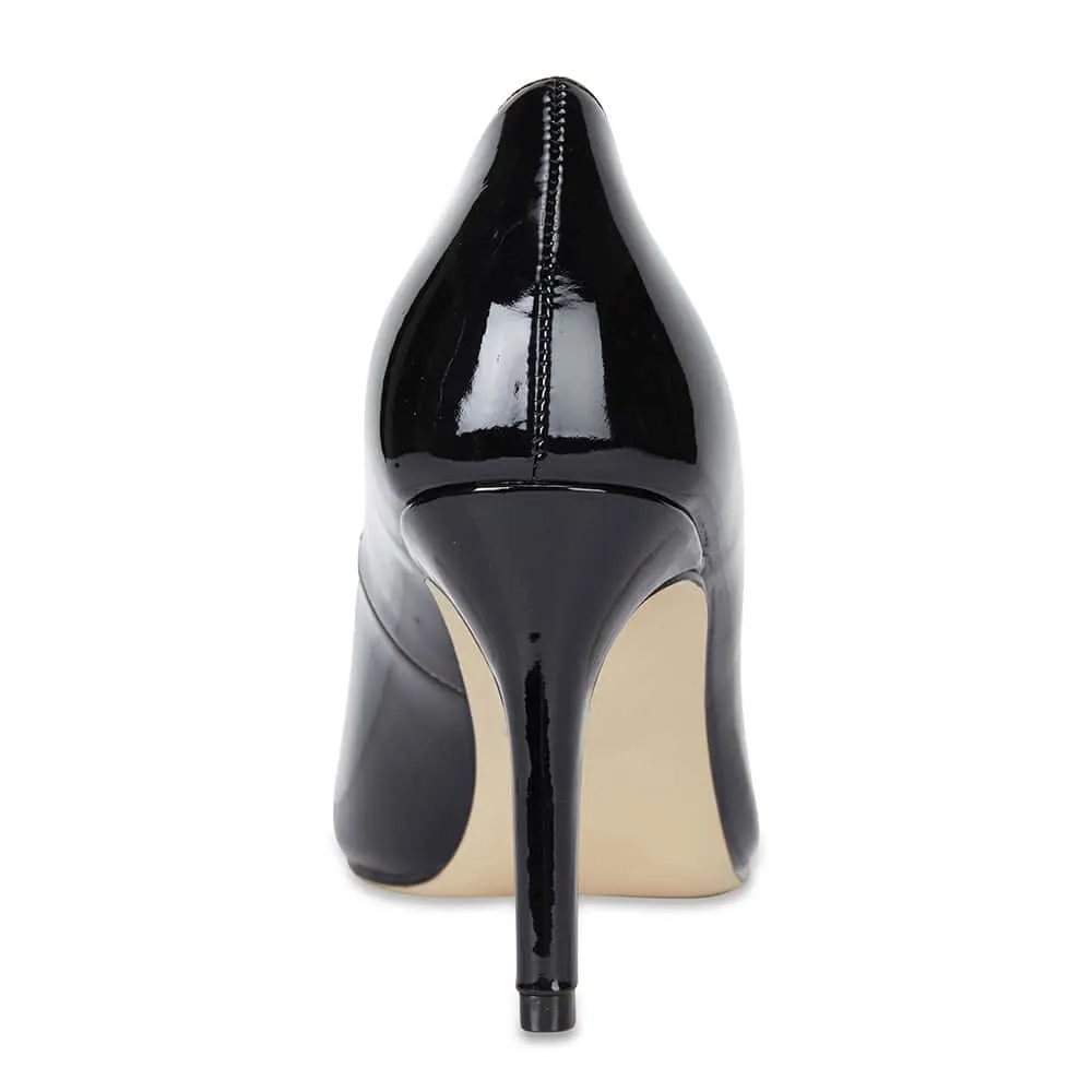 Wild Heel in Black Patent