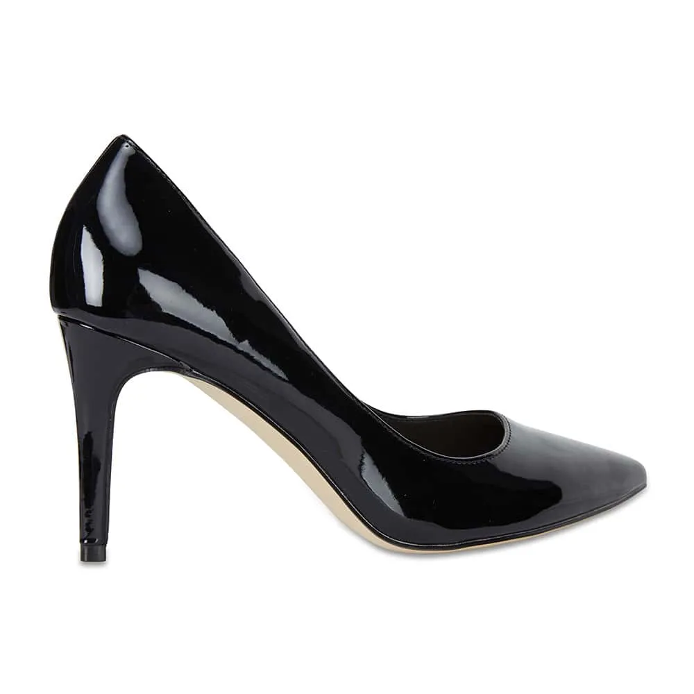Wild Heel in Black Patent