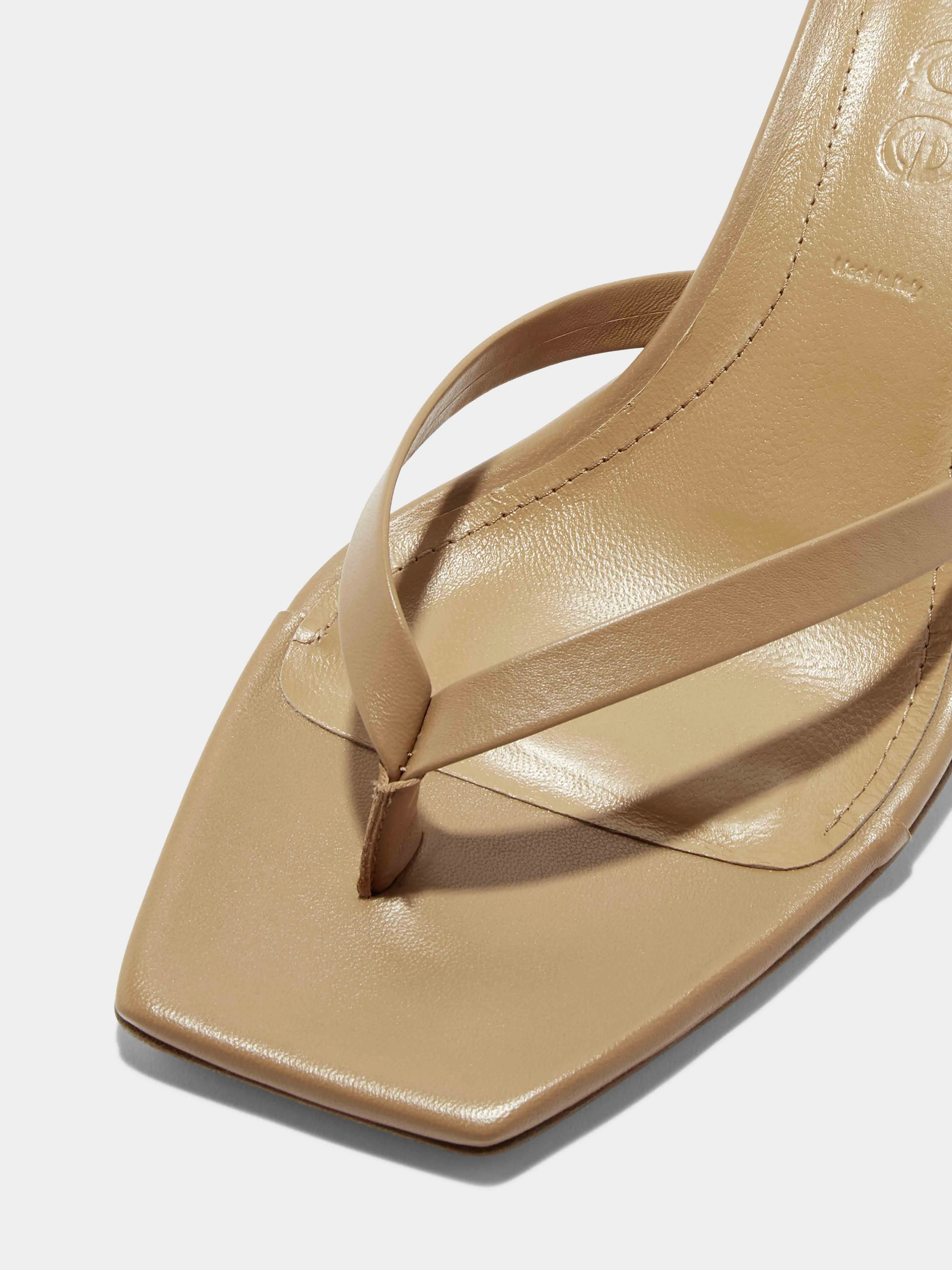 Wilma Leather Thong Sandals