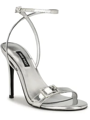 WN Moras 3 Womens Rhinestone Embellished Ankle Strap