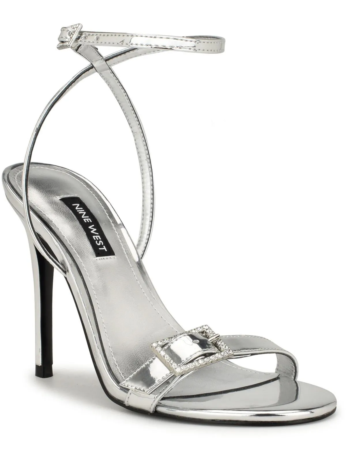 WN Moras 3 Womens Rhinestone Embellished Ankle Strap
