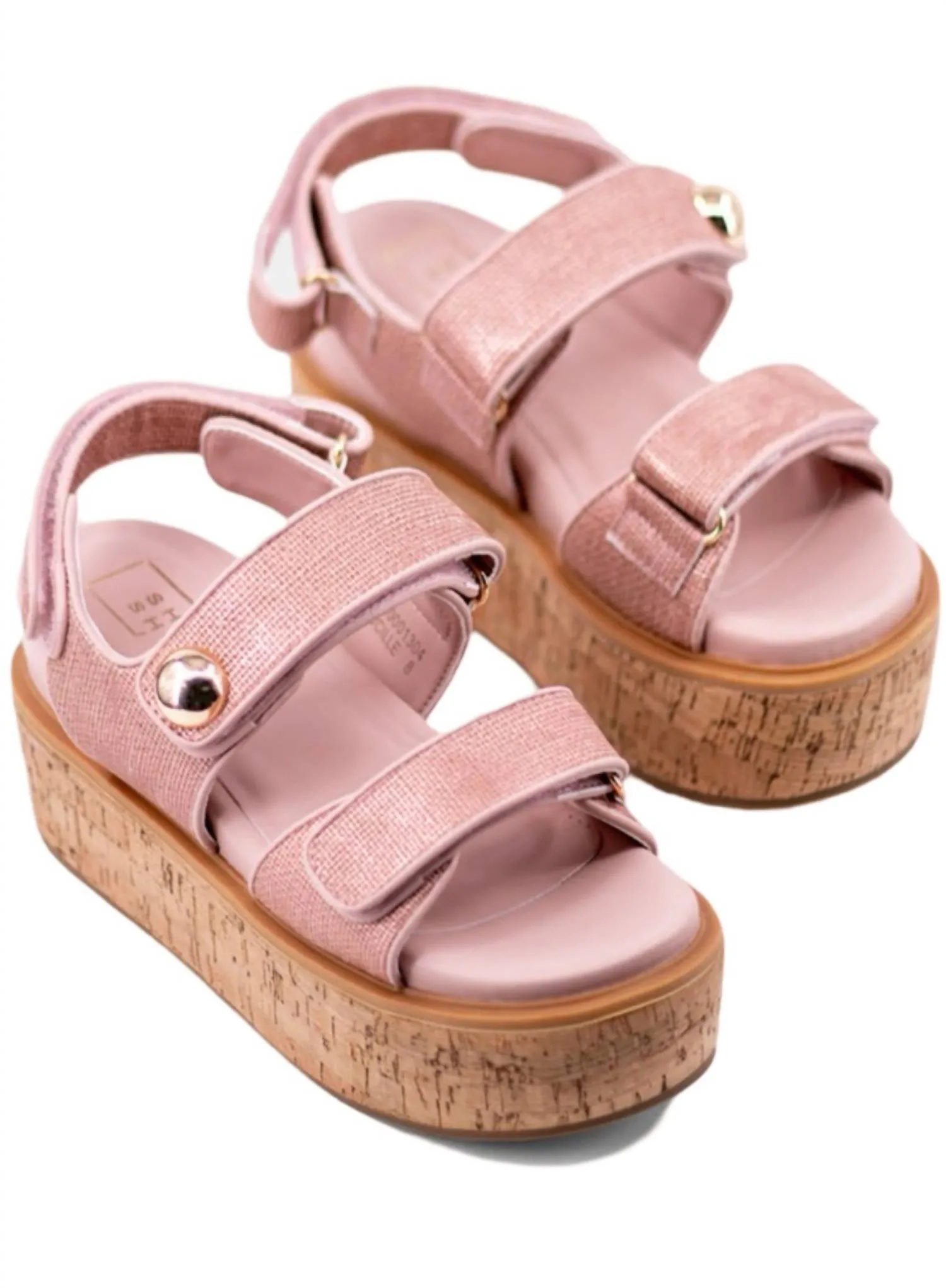 Women Lucille Wedge In Blush Woven