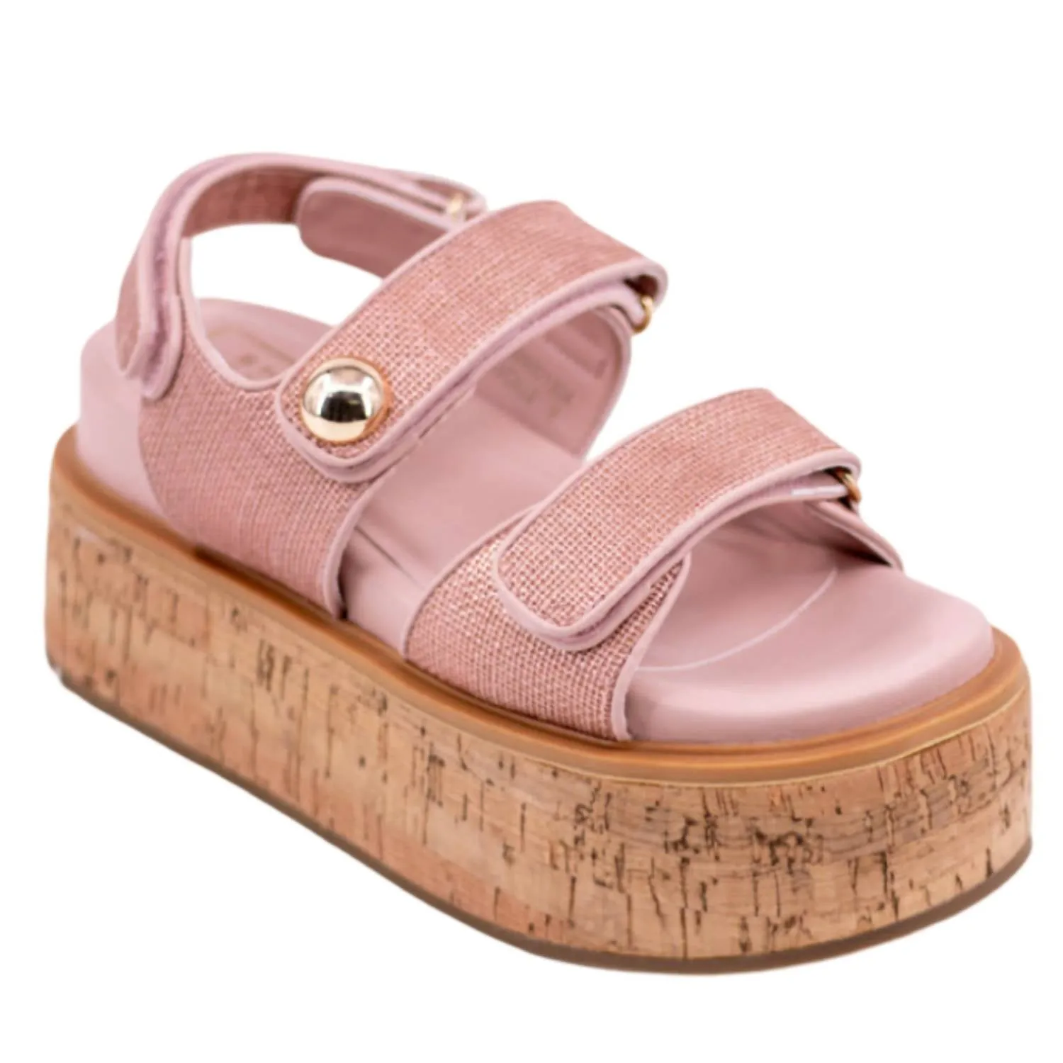 Women Lucille Wedge In Blush Woven
